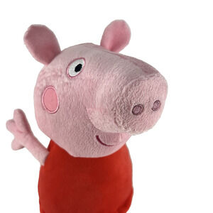 Peppa Pig Official Plush Toy 12" Red Dress Soft Stuffed